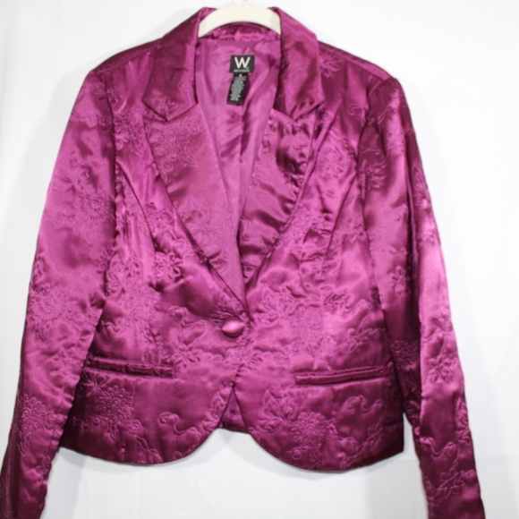W Work to Weekend Quilted Blazer Jacket Size 6 - Picture 9 of 9